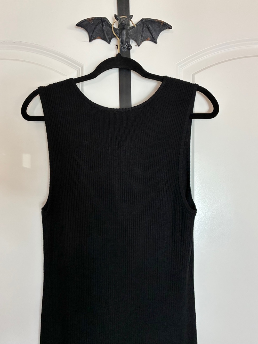 Torrid Deep Black Sleeveless Ribbed Dress Stretchy, Soft, NWT 2X - Picture 8 of 13